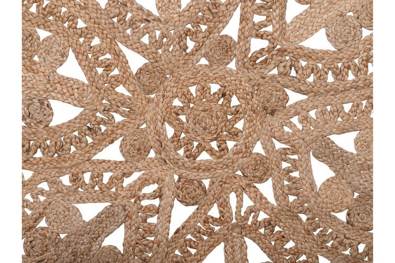 Meckley Matte Flatvevd Rund 120 cm - Beige - Tekstiler - Tepper & Matter - Moderne tepper - Sisaltepper