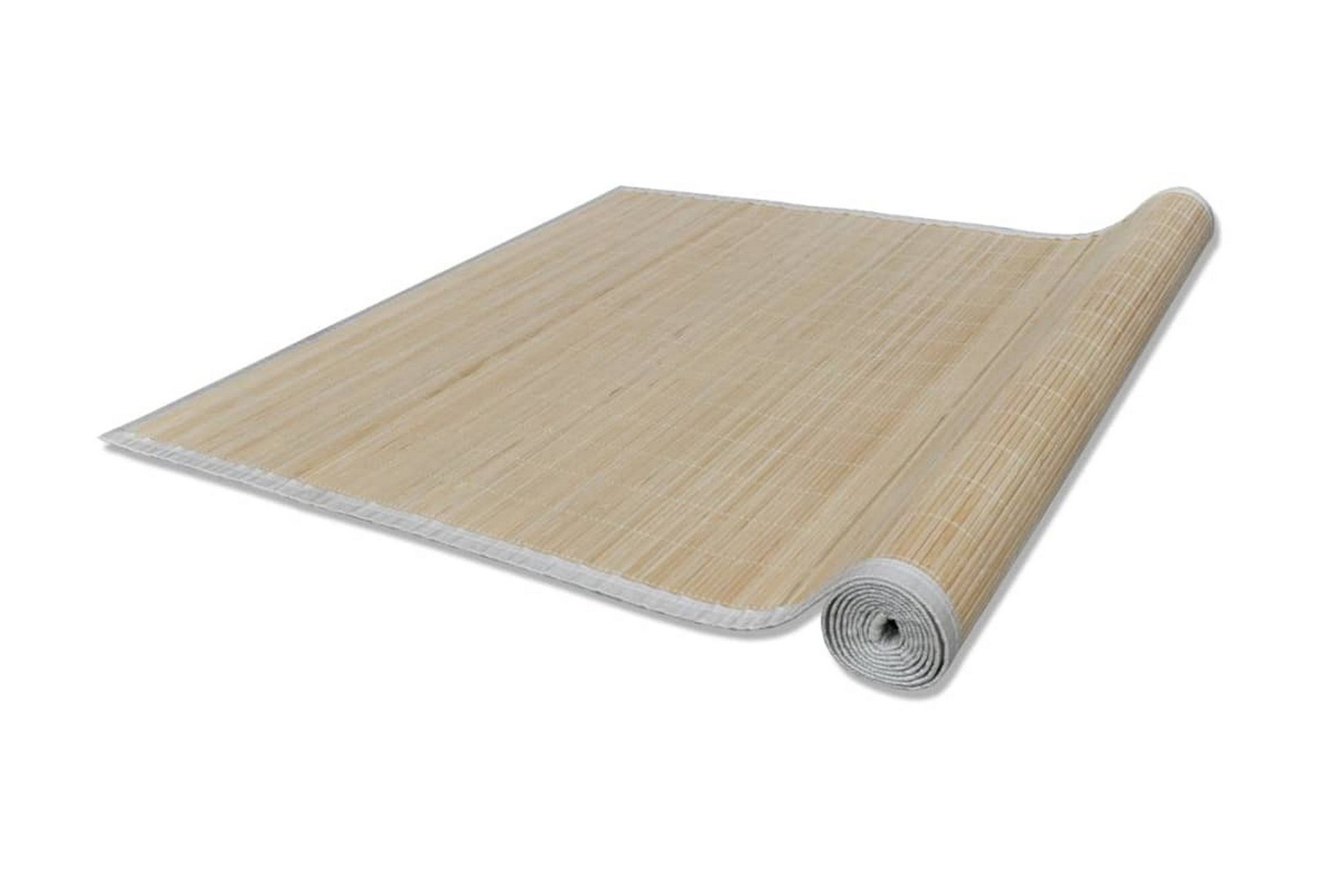 Rektangulrt gulvteppe 150 x 200 cm naturlig bambus - Beige - Tekstiler - Tepper & Matter - Moderne tepper - Sisaltepper