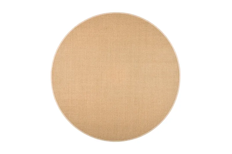 Sisal Matte Rund 133 cm Beige/Grå, Vm Carpet