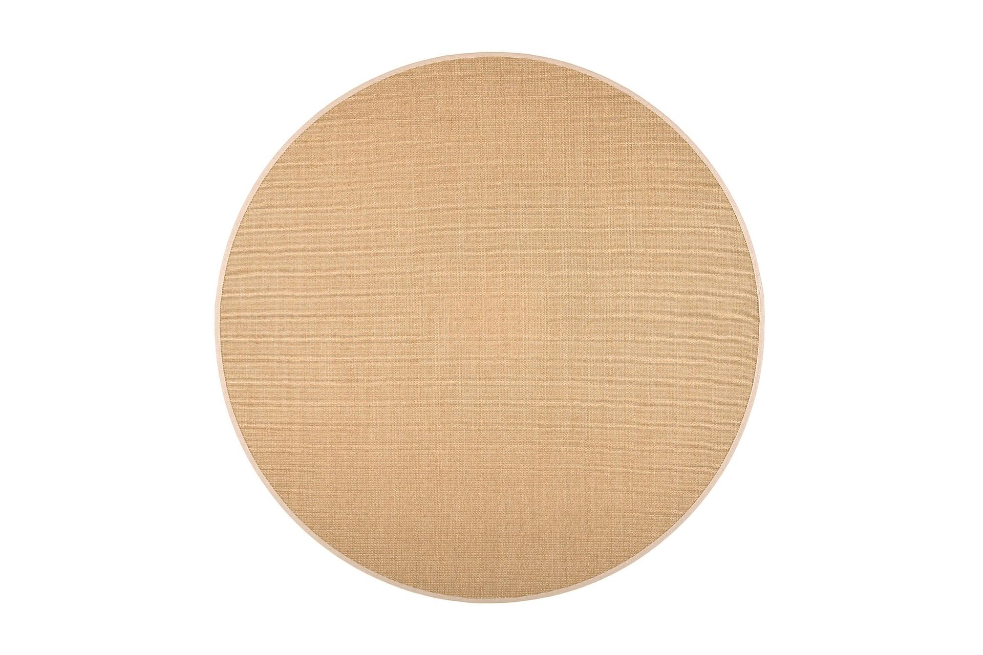 Sisal Matte Rund 133 cm Beige/Grå - Vm Carpet