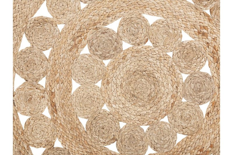 Szypowski Matte Flatvevd Rund 120 cm - Beige - Tekstiler - Tepper & Matter - Moderne tepper - Sisaltepper