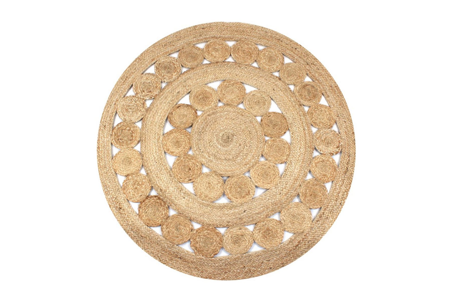 Teppe flettet jute 150 cm rundt - Natur - Tekstiler - Tepper & Matter - Moderne tepper - Sisaltepper