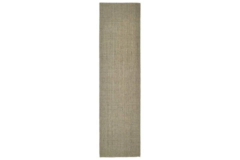 Teppe naturlig sisal 66x250 cm gråbrun - Taupe - Sisaltepper - Jutematter & hampematter