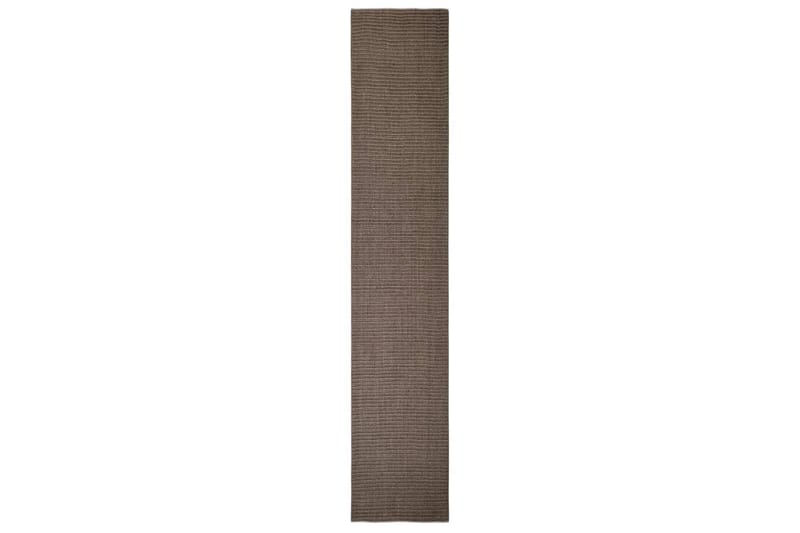 Teppe naturlig sisal 66x350 cm brun - Brun - Sisaltepper - Jutematter & hampematter