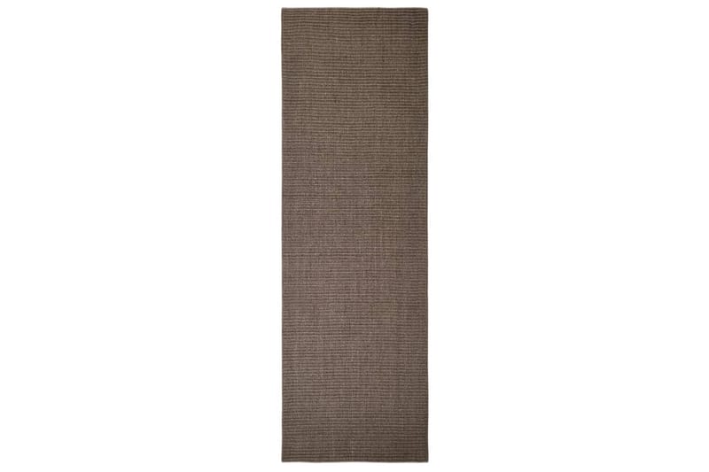 Teppe naturlig sisal 80x250 cm brun - Brun - Sisaltepper - Jutematter & hampematter