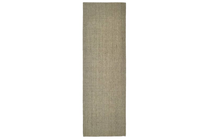Teppe naturlig sisal 80x250 cm gråbrun - Taupe - Sisaltepper - Jutematter & hampematter