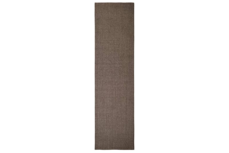 Teppe naturlig sisal 80x300 cm brun - Brun - Sisaltepper - Jutematter & hampematter