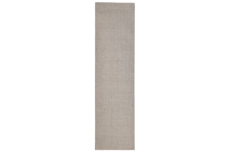 Teppe naturlig sisal 80x300 cm sand - Krem - Sisaltepper - Jutematter & hampematter