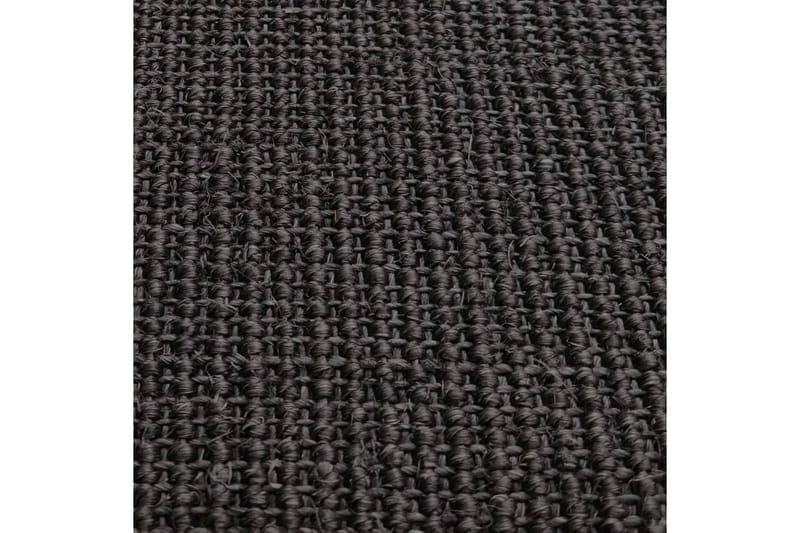 Teppe naturlig sisal 80x300 cm svart - Svart - Tekstiler - Tepper & Matter - Moderne tepper - Sisaltepper