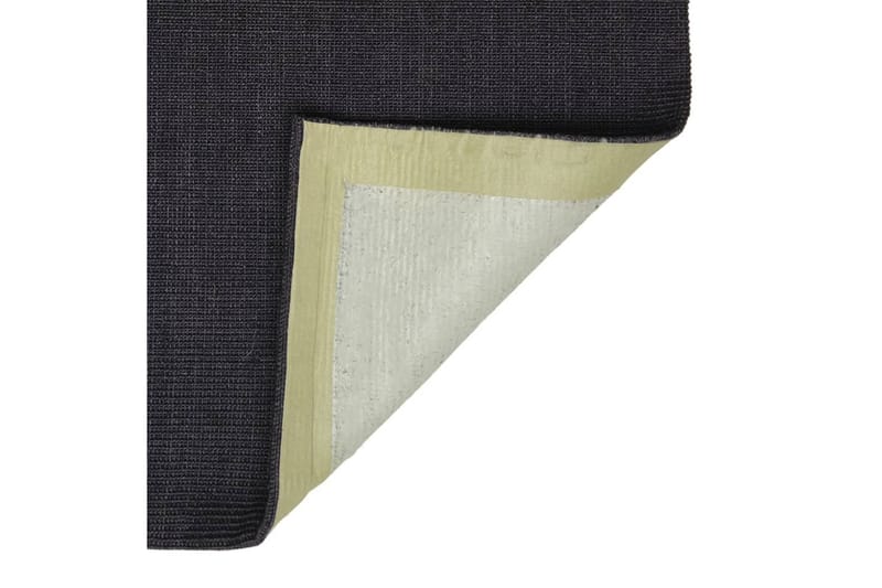 Teppe naturlig sisal 80x300 cm svart - Svart - Tekstiler - Tepper & Matter - Moderne tepper - Sisaltepper