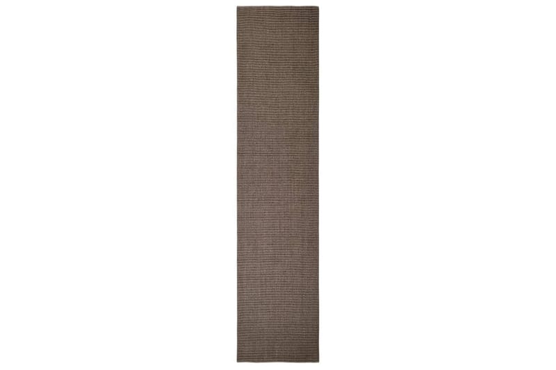 Teppe naturlig sisal 80x350 cm brun - Brun - Sisaltepper - Jutematter & hampematter