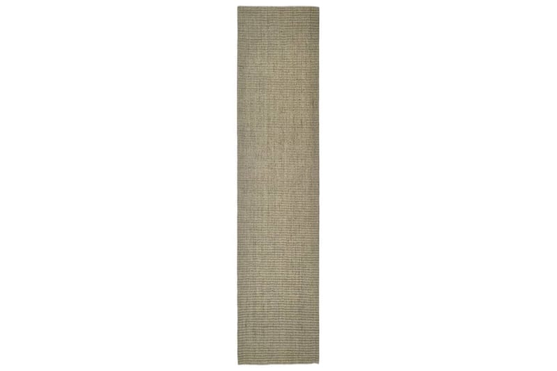 Teppe naturlig sisal 80x350 cm gråbrun - Taupe - Sisaltepper - Jutematter & hampematter