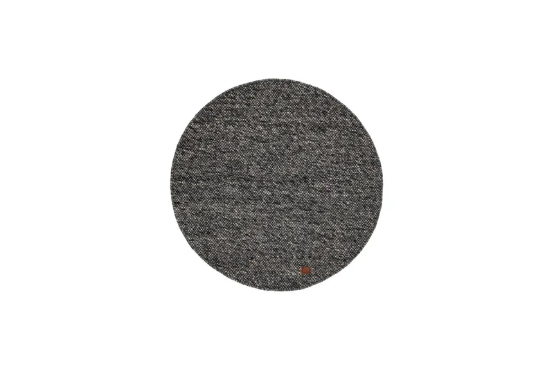 Skagen Ullmatte 160 cm Rund, Grafittmelange