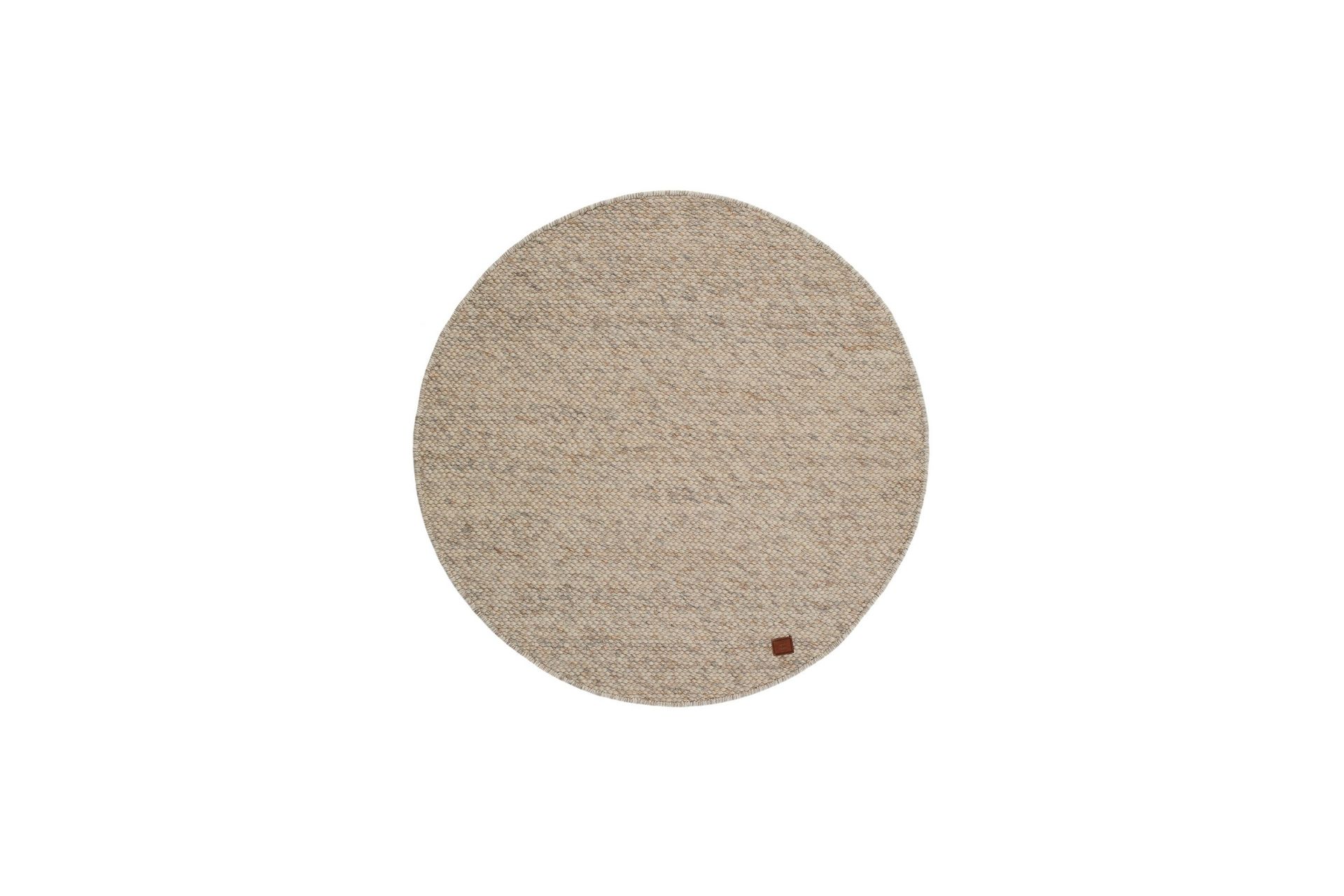 Skagen Ullmatte 300 cm Rund - Sandmelange