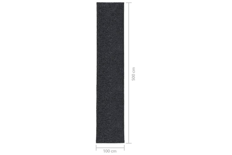 Smussfangende teppeløper antrasitt 100x500 cm - Antrasittgrå - Tekstiler - Tepper & Matter - Moderne tepper - Gangmatter