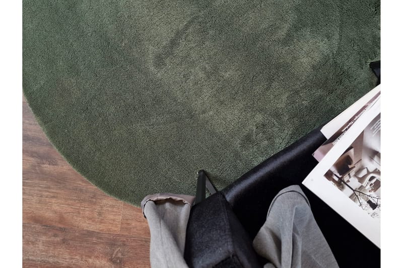 Softina Wiltonteppe 120 cm Rund - Smaragdgrønn - Tekstiler - Tepper & Matter - Moderne tepper - Wiltontepper