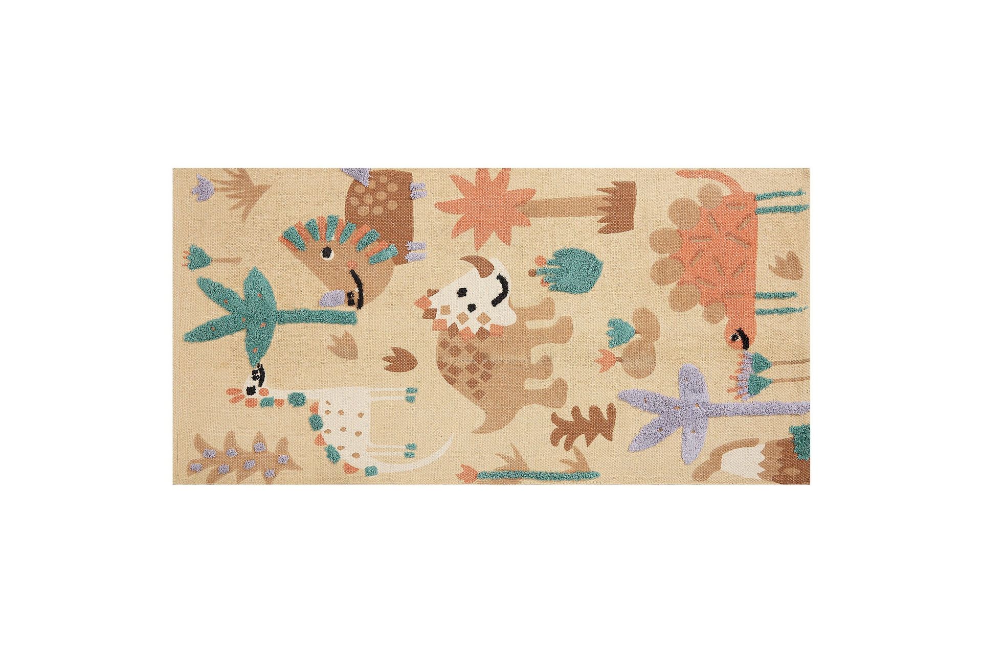 Stabat Bomullsteppe 80x150 cm - Oransje
