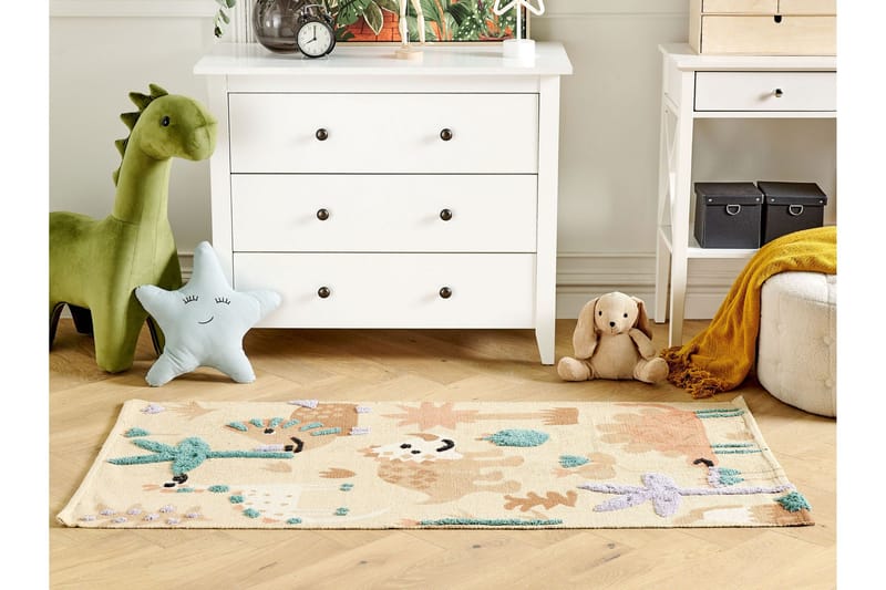 Stabat Bomullsteppe 80x150 cm - Oransje - Tekstiler - Tepper & Matter - Moderne tepper - Bomullstepper