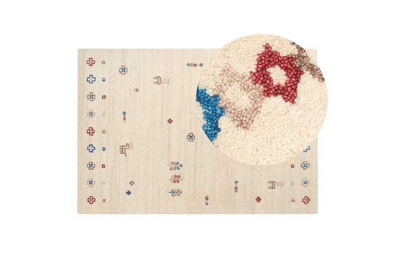 Suluca Ryeteppe 160x230 cm - Beige - Tekstiler - Tepper & Matter - Moderne tepper - Ryeteppe