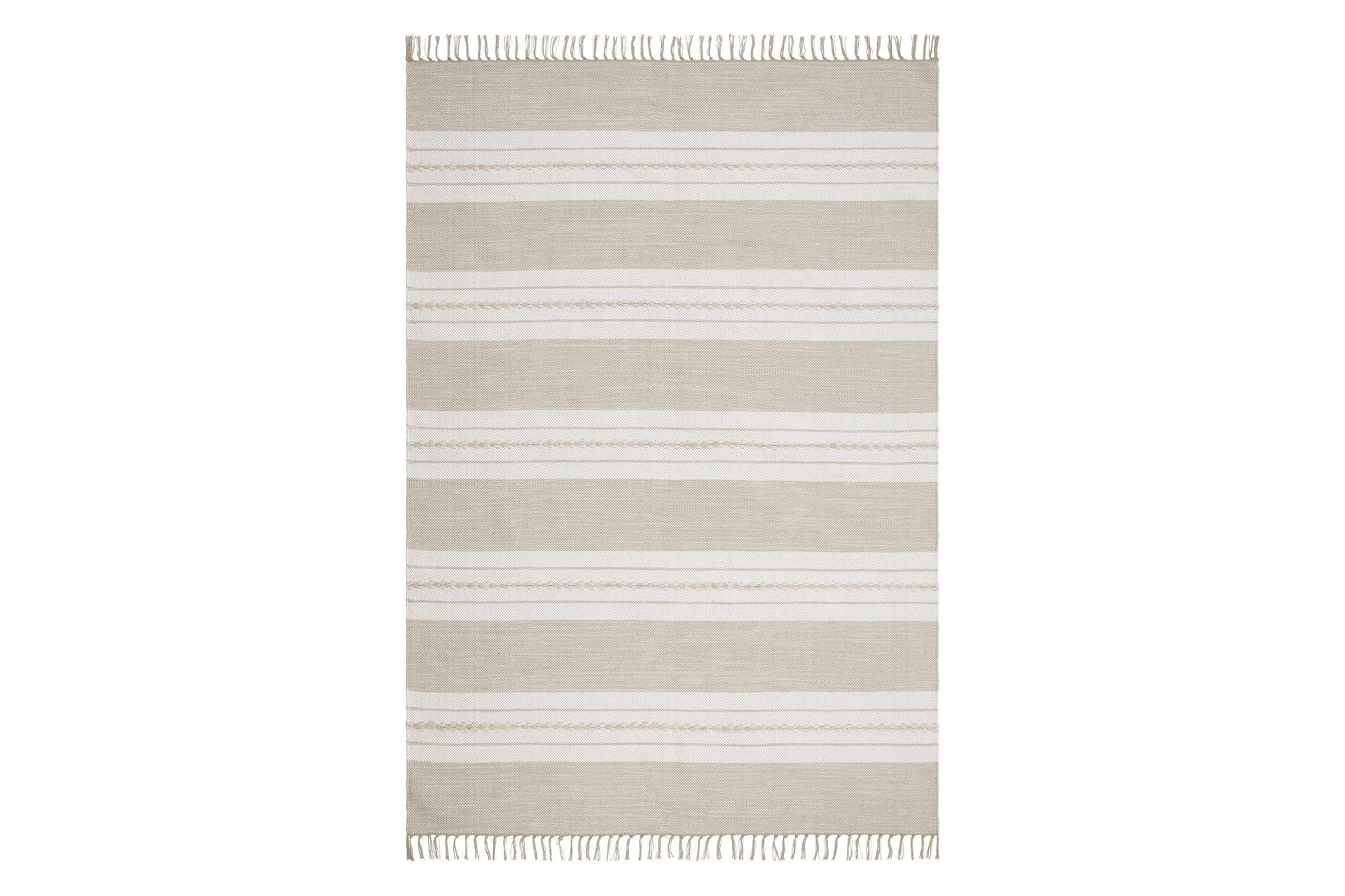 Sund Bomullsteppe 160x230 cm Rektangulær - Natur - Tekstiler - Tepper & Matter - Moderne tepper - Bomullstepper