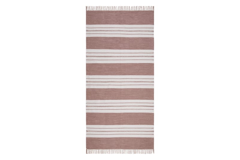 Sund Bomullsteppe 75x220 cm Oval - Rosa - Tekstiler - Tepper & Matter - Moderne tepper - Bomullstepper