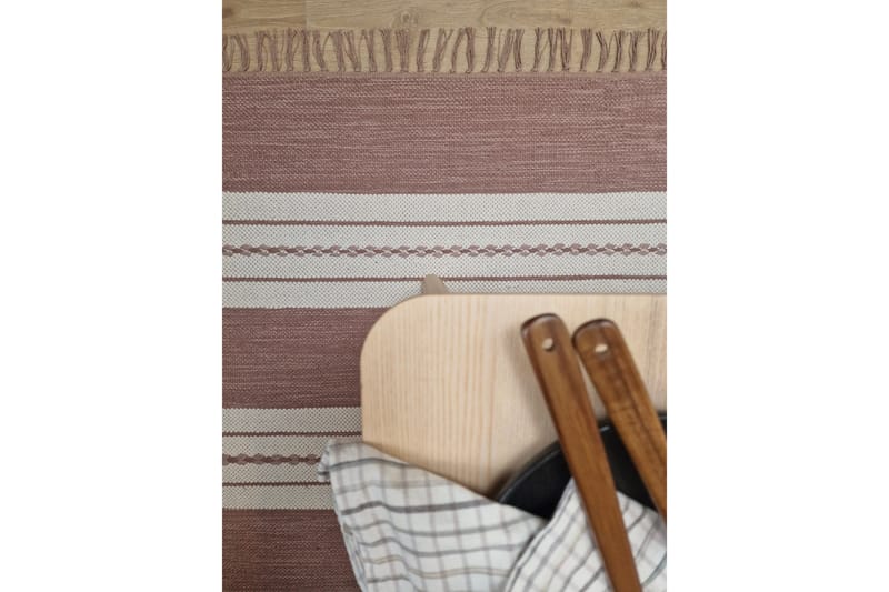 Sund Bomullsteppe 75x220 cm Oval - Rosa - Tekstiler - Tepper & Matter - Moderne tepper - Bomullstepper