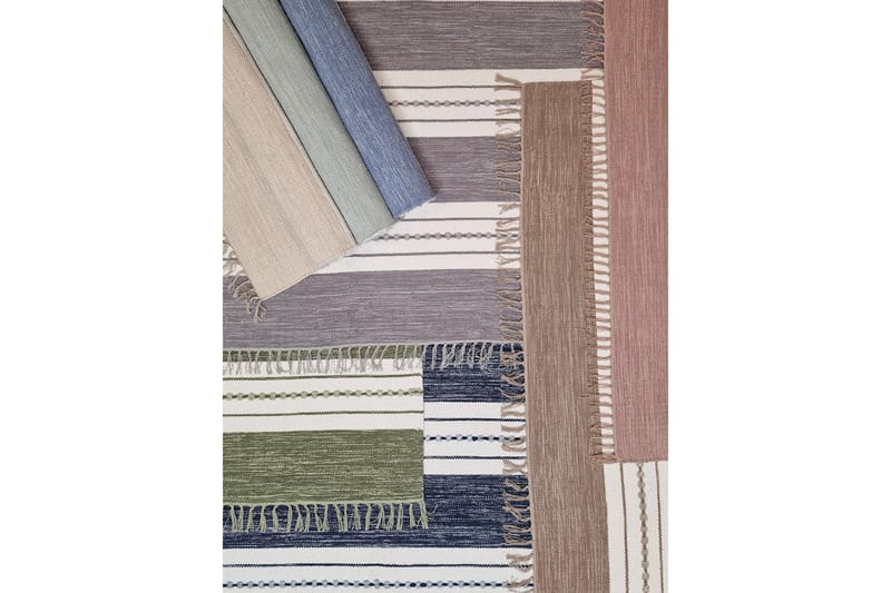 Sund Bomullsteppe 75x280 cm Oval - Mørkbeige - Tekstiler - Tepper & Matter - Moderne tepper - Bomullstepper