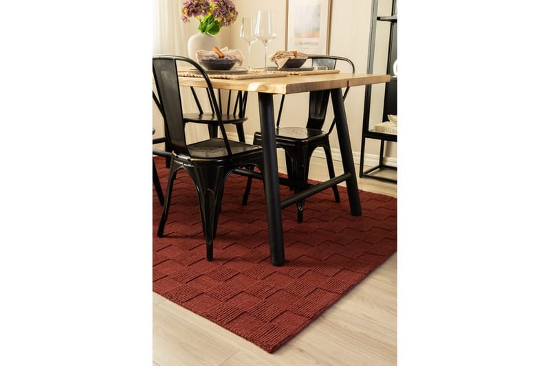 Sydney Ullteppe 160x230 cm - Rød - Tekstiler - Tepper & Matter - Moderne tepper - Ullteppe