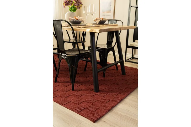 Sydney Ullteppe 240x340 cm - Rød - Tekstiler - Tepper & Matter - Moderne tepper - Ullteppe