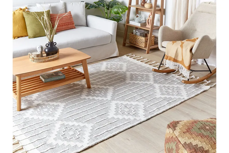 Tabiat Ryeteppe 160x230 cm - Svart/hvit - Tekstiler - Tepper & Matter - Moderne tepper - Ryeteppe