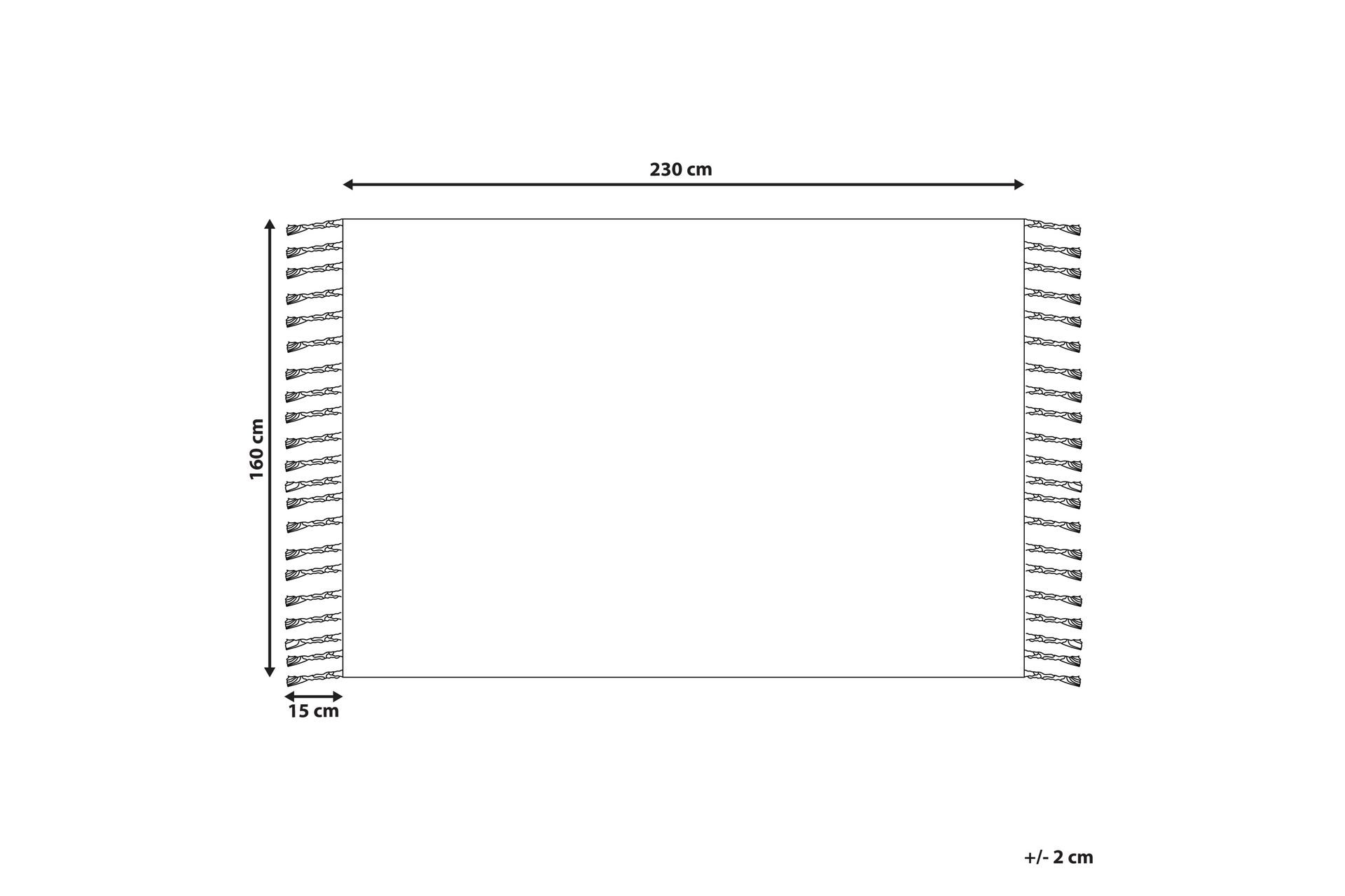 Tabiat Ryeteppe 160x230 cm - Svart/hvit - Tekstiler - Tepper & Matter - Moderne tepper - Ryeteppe