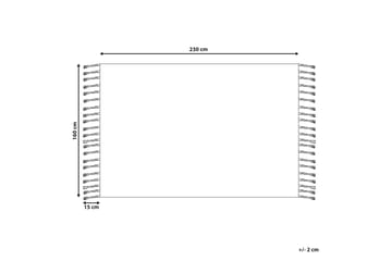 Tabiat Ryeteppe 160x230 cm - Svart/hvit - Tekstiler - Tepper & Matter - Moderne tepper - Ryeteppe