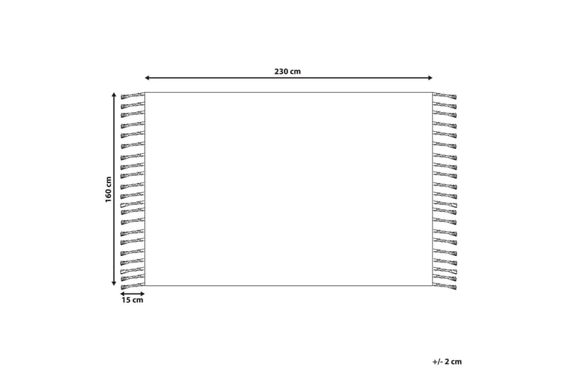 Tabiat Ryeteppe 160x230 cm - Svart/hvit - Tekstiler - Tepper & Matter - Flatvevde tepper