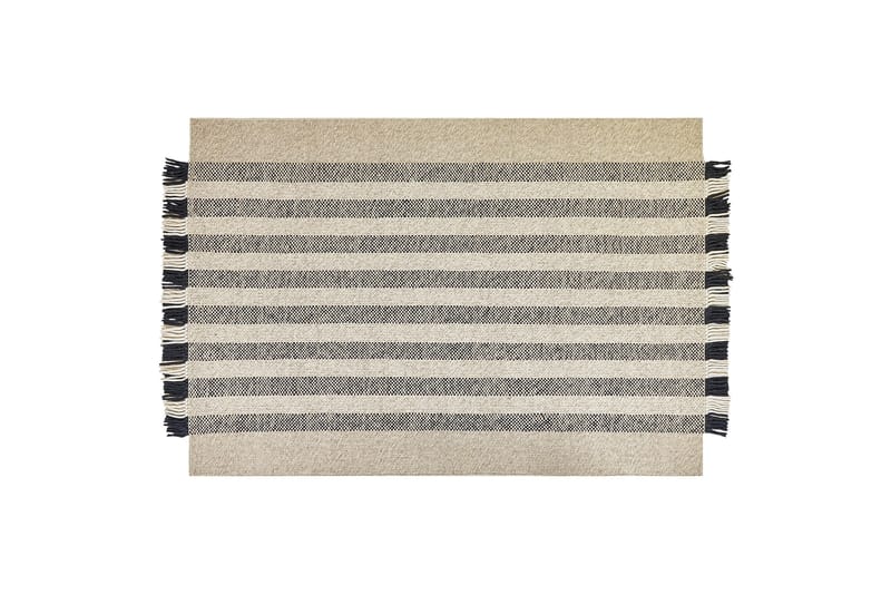 Tacettin Ullteppe 160x230 cm, Svart/hvit