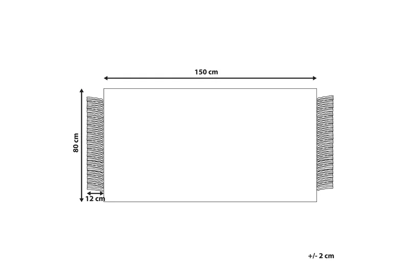 Tacettin Ullteppe 80x150 cm - Svart/hvit - Tekstiler - Tepper & Matter - Moderne tepper - Ullteppe
