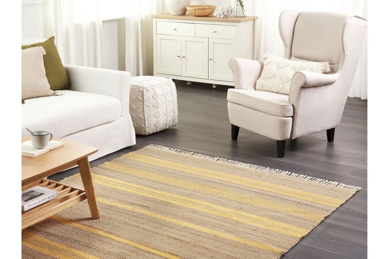 Talpur Juteteppe 160x230 cm - Gul - Tekstiler - Tepper & Matter - Moderne tepper - Gangmatter