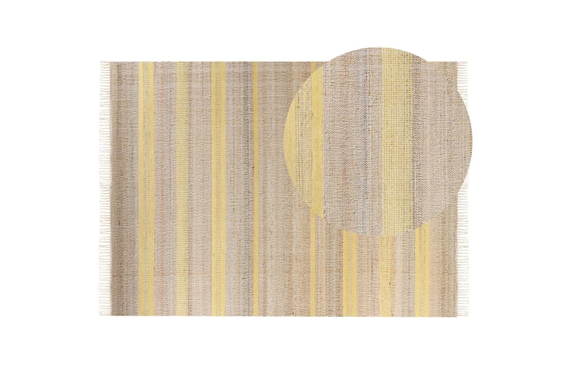 Talpur Juteteppe 160x230 cm - Gul - Tekstiler - Tepper & Matter - Moderne tepper - Gangmatter