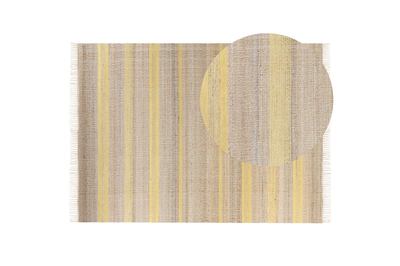 Talpur Juteteppe 160x230 cm - Gul - Tekstiler - Tepper & Matter - Moderne tepper - Sisaltepper