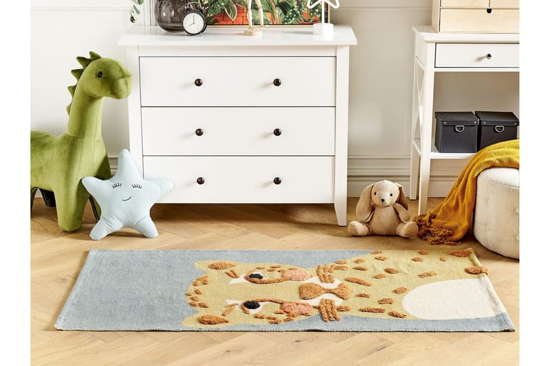 Tangse Bomullsteppe 80x150 cm - Gul - Tekstiler - Tepper & Matter - Moderne tepper - Bomullstepper