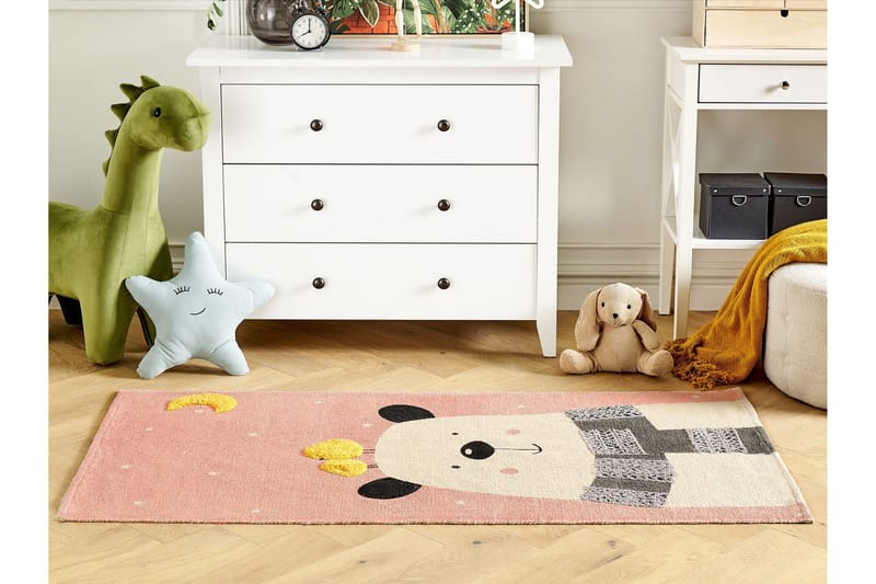 Tapak Bomullsteppe 80x150 cm - Rosa - Tekstiler - Tepper & Matter - Moderne tepper - Bomullstepper