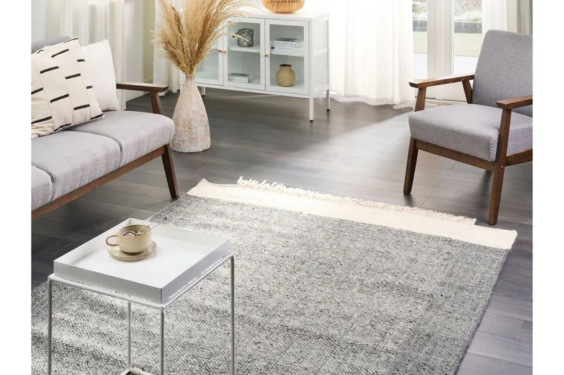 Tatlisu Ullteppe 140x200 cm - Grå - Tekstiler - Tepper & Matter - Moderne tepper - Ullteppe