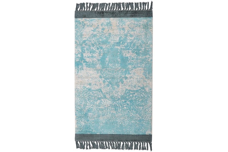 Teppe Akarsu - Blå, beige, 80x150 cm - Tekstiler - Tepper & Matter - Moderne tepper - Viskosematter