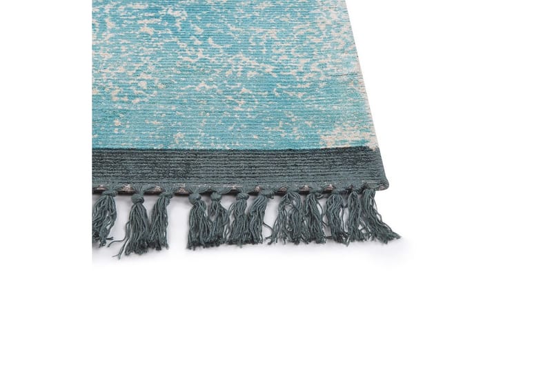 Teppe Akarsu - Blå, beige, 80x150 cm - Tekstiler - Tepper & Matter - Moderne tepper - Viskosematter