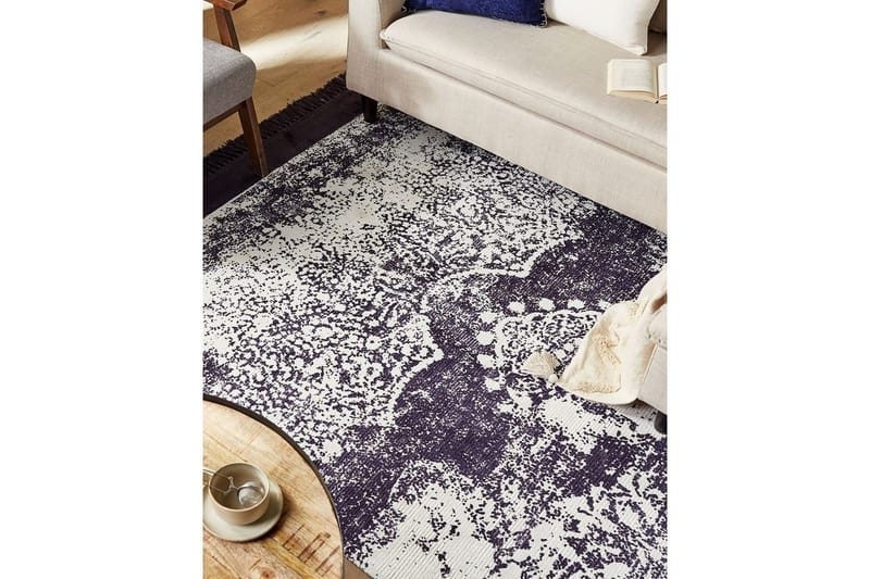Teppe Akarsu - Fiolett, hvit, 140x200 cm - Tekstiler - Tepper & Matter - Moderne tepper - Viskosematter