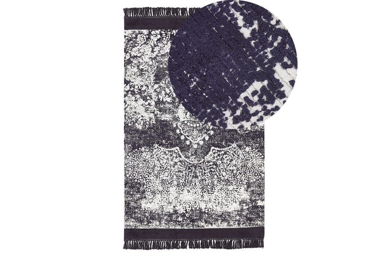 Teppe Akarsu - Fiolett, hvit, 140x200 cm - Tekstiler - Tepper & Matter - Moderne tepper - Viskosematter