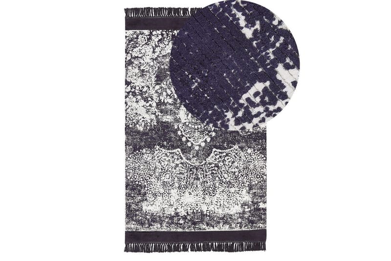 Teppe Akarsu - Fiolett, hvit, 140x200 cm - Tekstiler - Tepper & Matter - Moderne tepper - Viskosematter