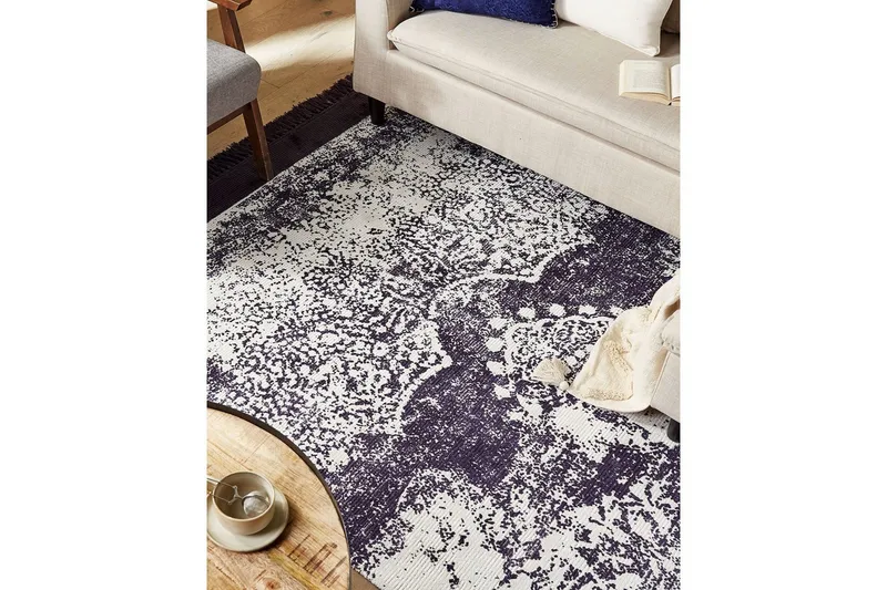 Teppe Akarsu - Fiolett, hvit, 160x230 cm - Tekstiler - Tepper & Matter - Moderne tepper - Viskosematter