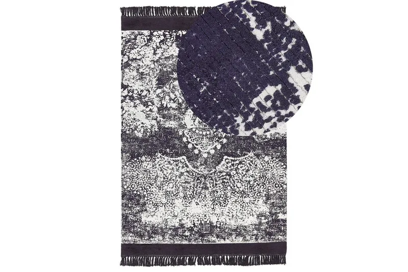 Teppe Akarsu - Fiolett, hvit, 160x230 cm - Tekstiler - Tepper & Matter - Moderne tepper - Viskosematter