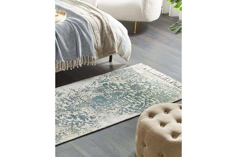 Teppe Boyali - Beige, Grønn, 80x150 cm - Tekstiler - Tepper & Matter - Moderne tepper - Viskosematter