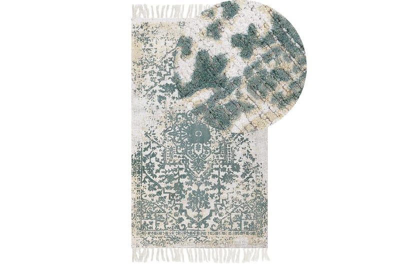 Teppe Boyali - Beige, Grønn, 80x150 cm - Tekstiler - Tepper & Matter - Moderne tepper - Viskosematter